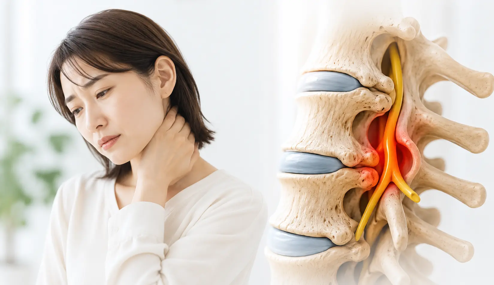 八王子で変形性頚椎症による首の痛み・手のしびれにお悩みの方へ