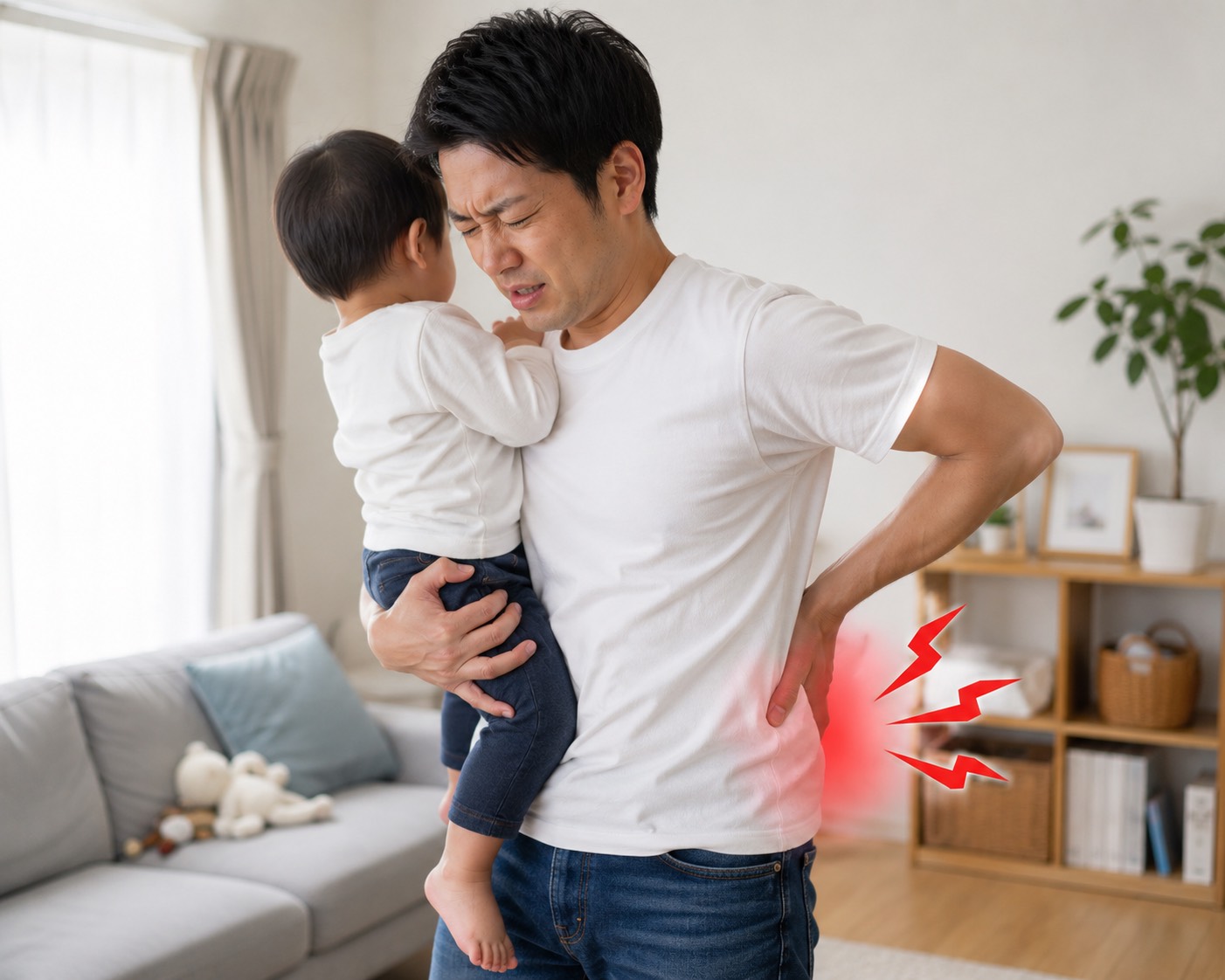 八王子市|子どもの抱っこで起こる腰痛 子どもを抱っこして腰に負担を感じる保護者|八王子市の育児中の腰痛