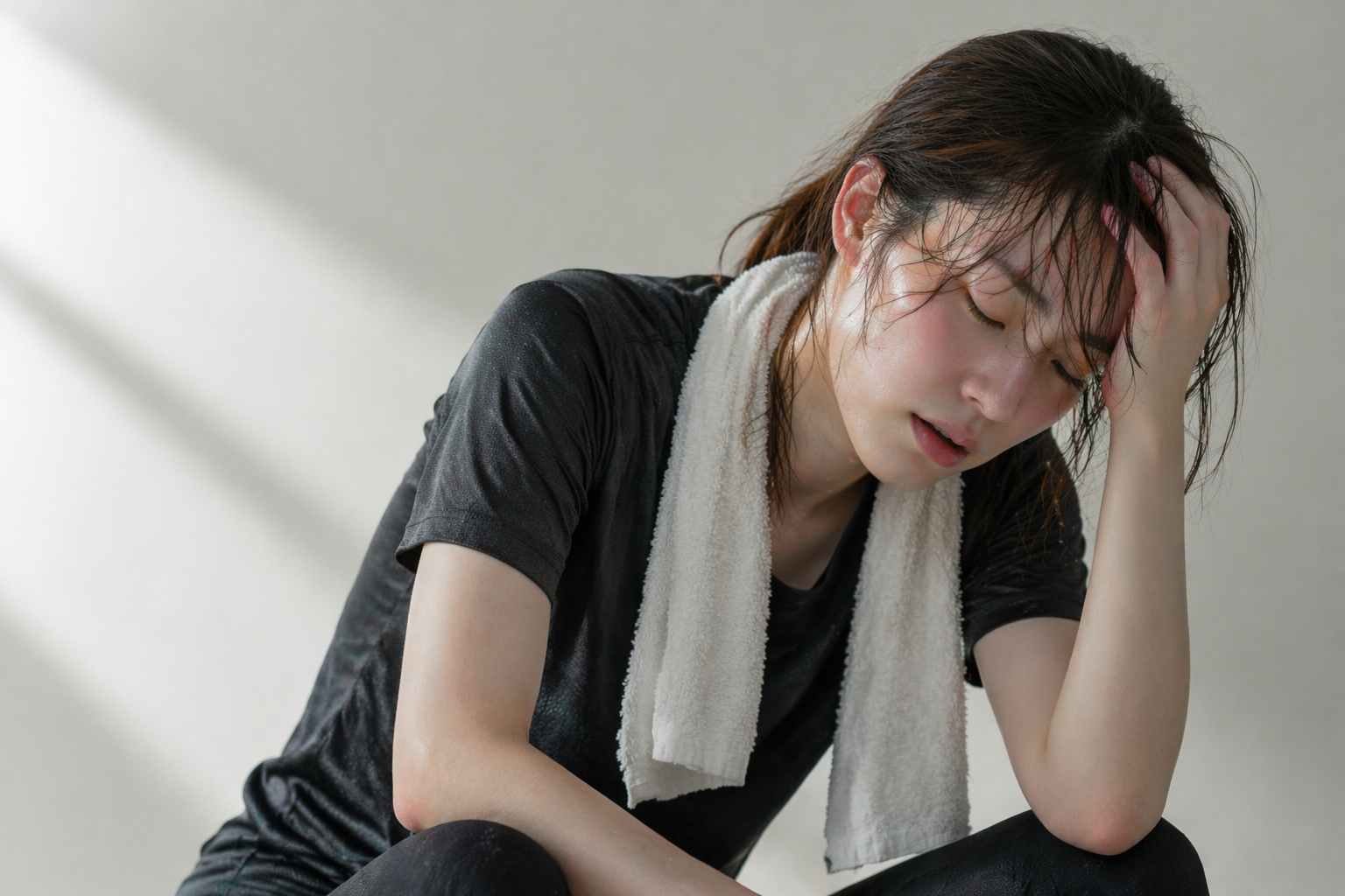 日野市 京王高幡不動駅徒歩1分 多摩整骨院 高幡不動院 自律神経の不調で悩む女性イメージ