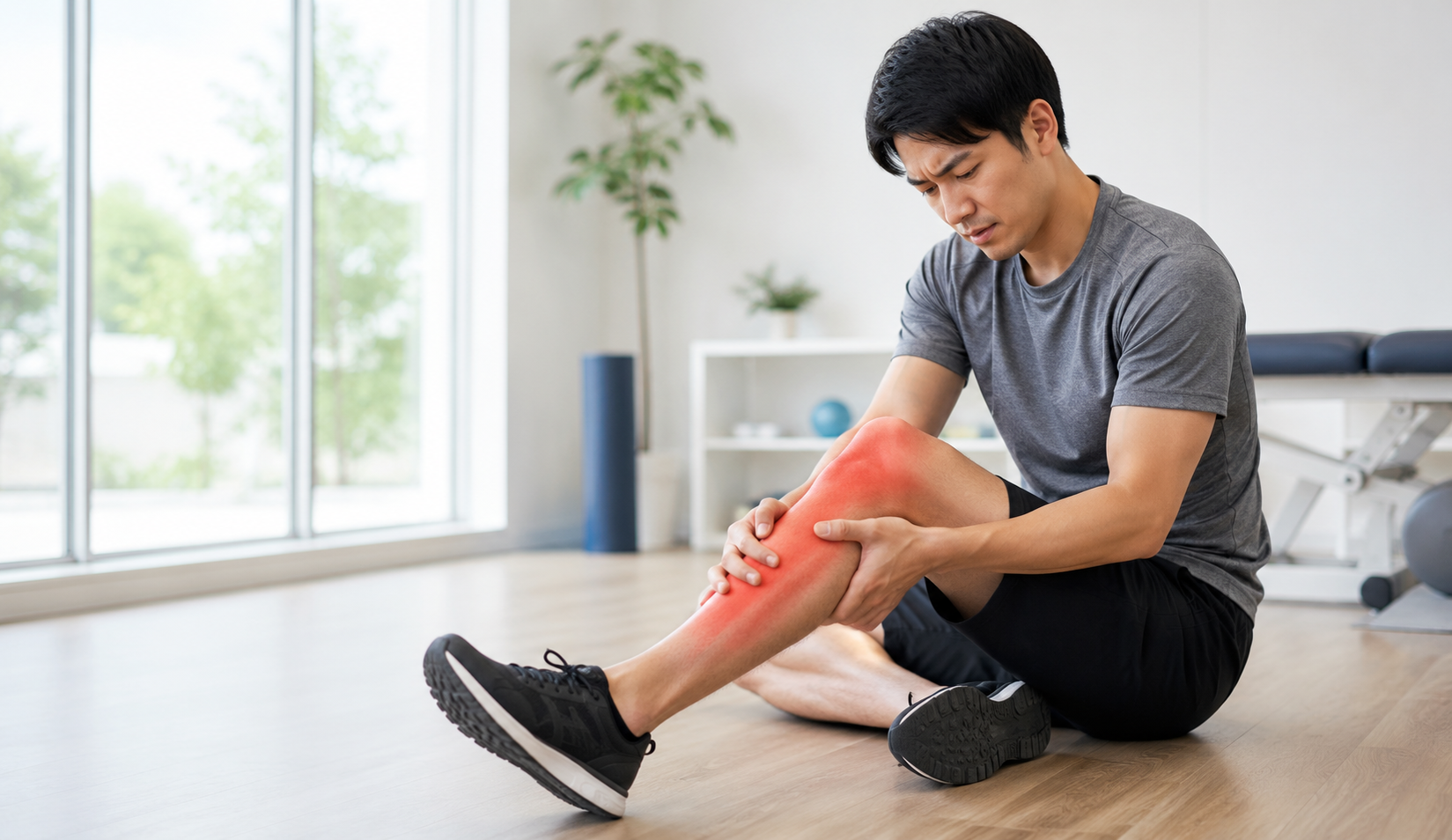 オーバーユース症候群による膝やすねの痛みを訴える男性｜多摩鍼灸整骨院 高幡不動院