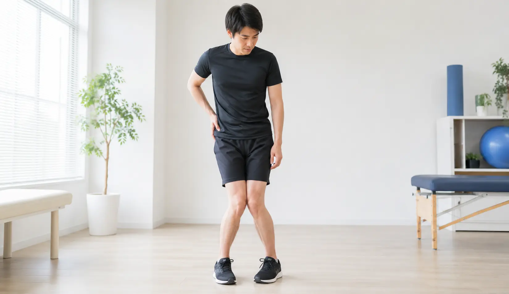 X脚による膝の向きや下半身バランスに悩む女性｜多摩鍼灸整骨院 高幡不動院